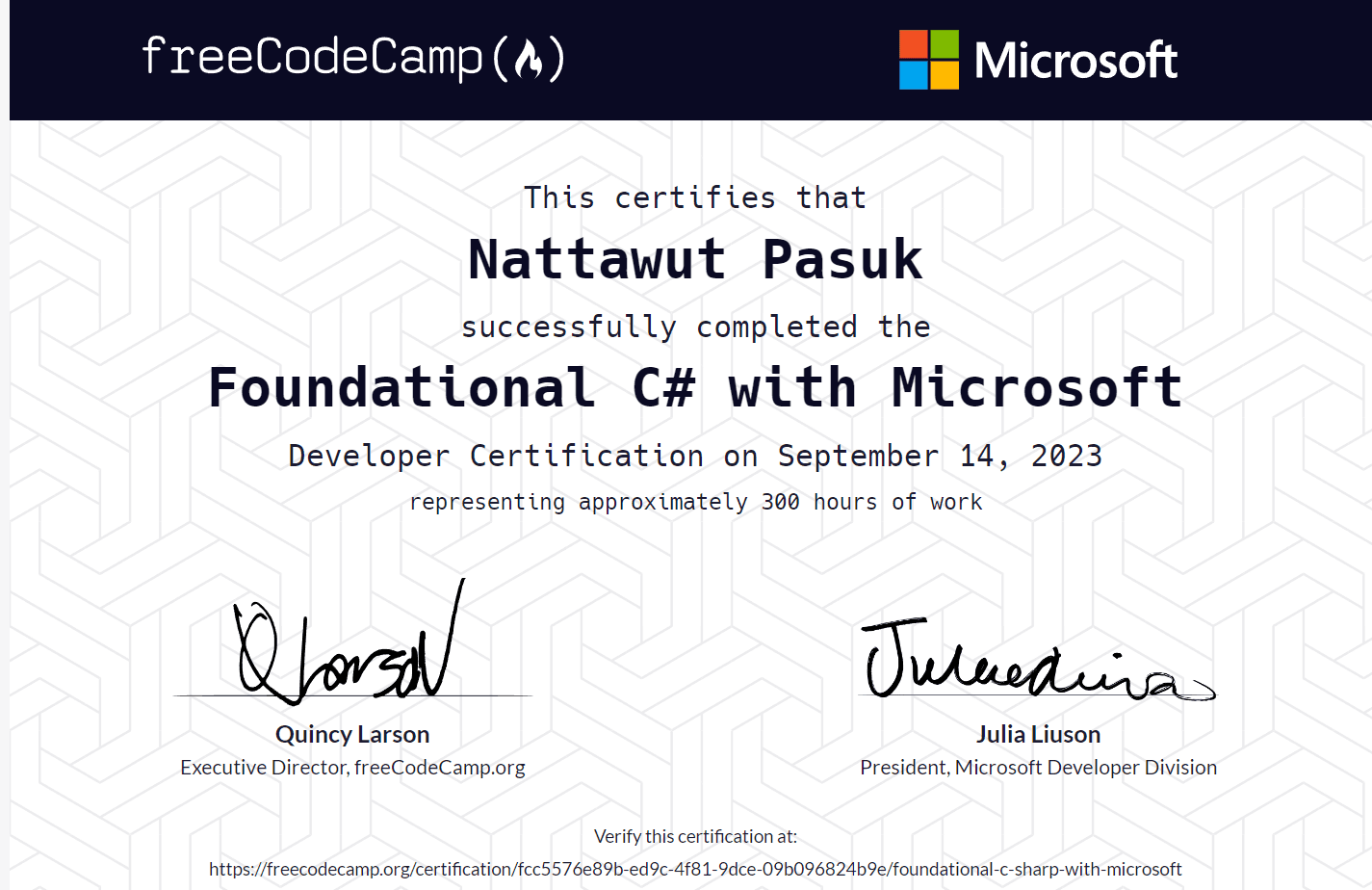 C# with freeCodeCamp